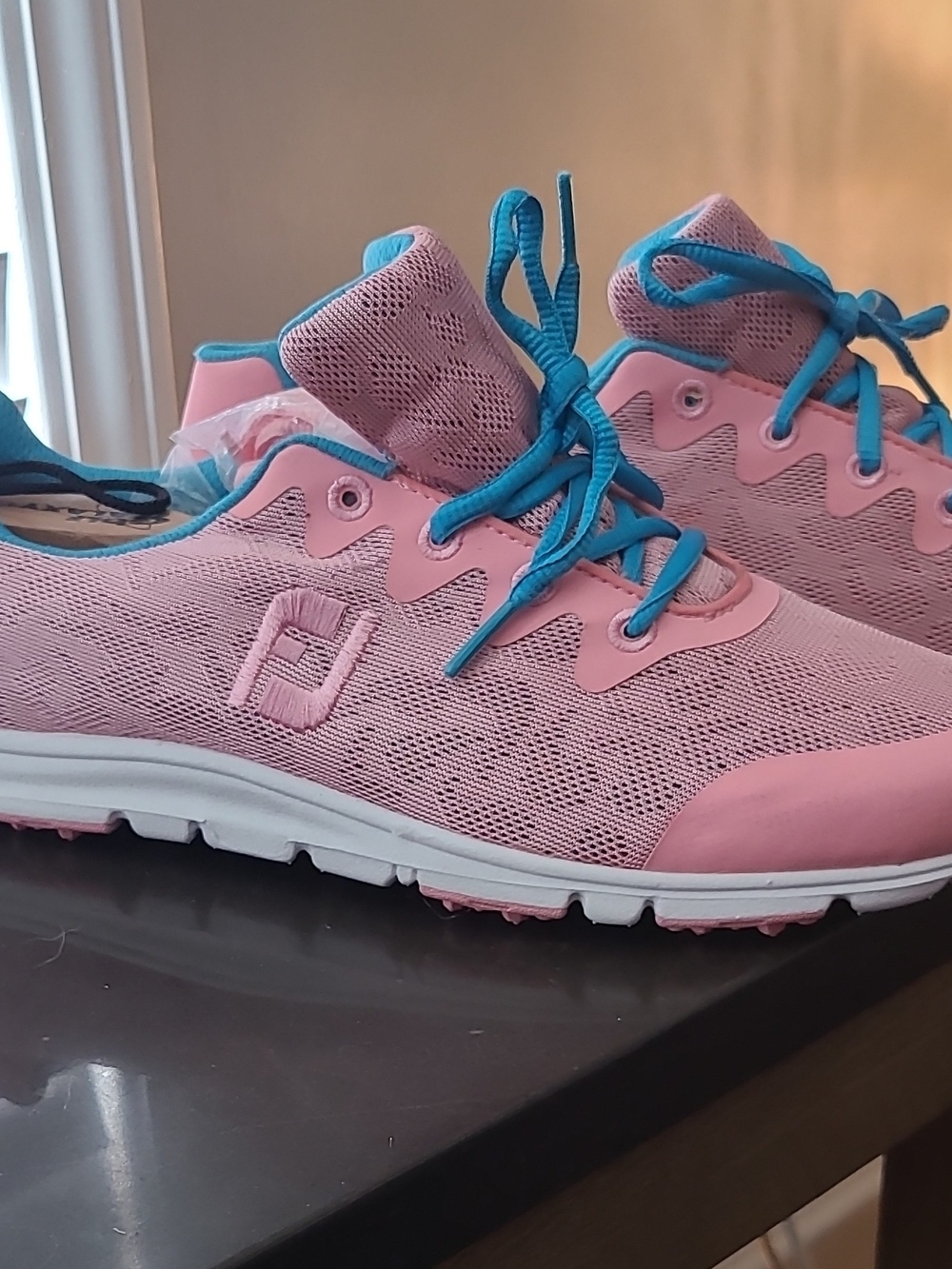 FootJoy Women’s Lace-Up Golf Shoe US 9 M Pink/Blue